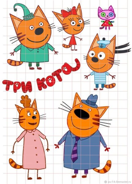 Персонаж из мультика три кота Карамелька