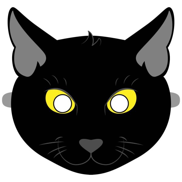 Маска черной кошки