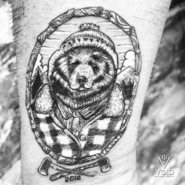Медведь Татуировка эскиз