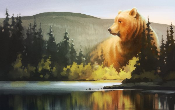 Эрик Абель картина медведь