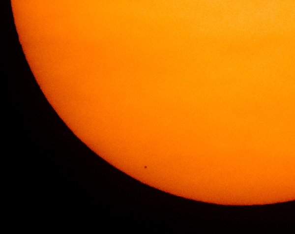 Меркурий на диске солнца