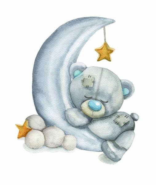 Спящий мишка на Луне