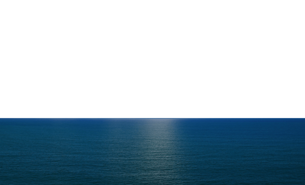 Горизонт моря на прозрачном фоне