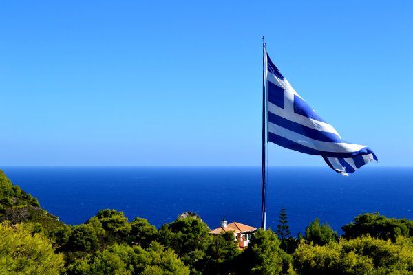 Флаг острова Корфу