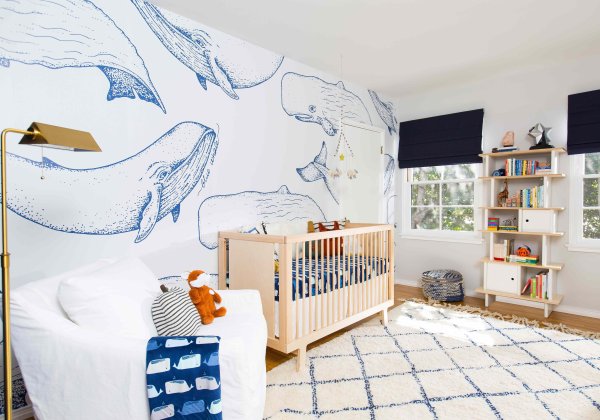 Роспись детской комнаты морской стиль