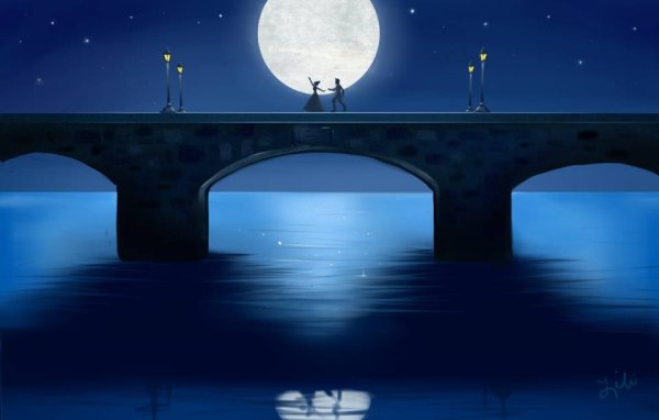 Луна над мостом