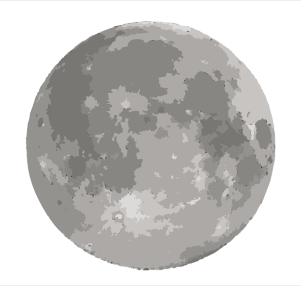 Луна для детей на прозрачном фоне