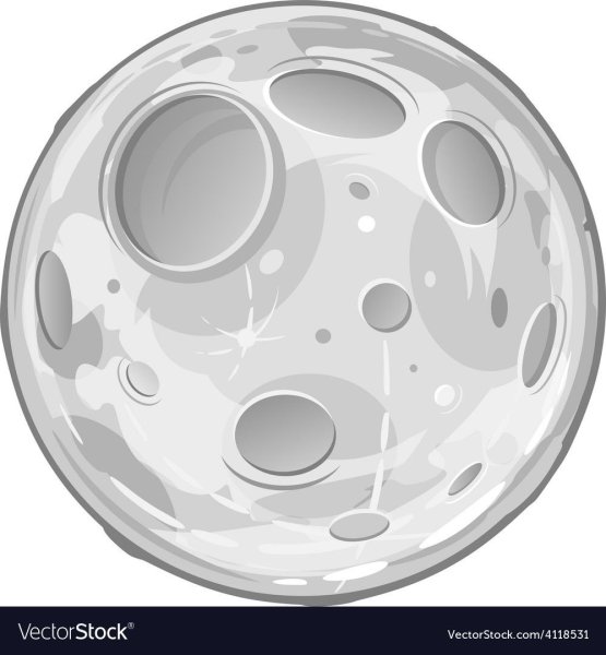 Нарисованный планеты с кратерами
