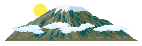 Гора Килиманджаро в векторе