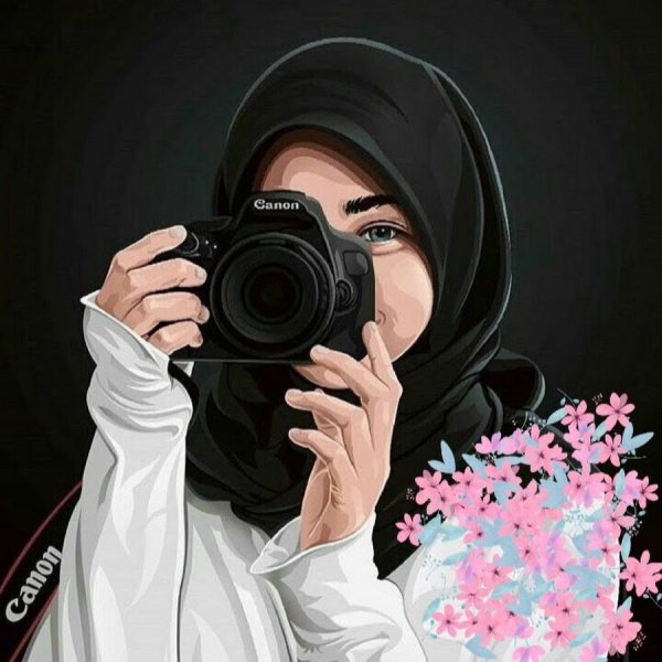 Картина девушка в хиджабе