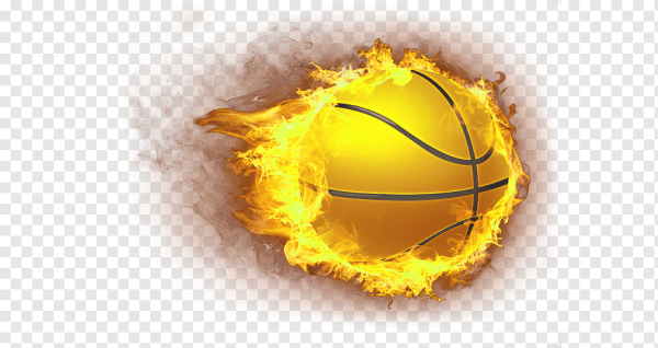 Огненный баскетбольный мяч