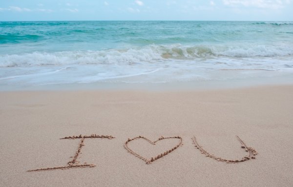 Пляж любовь