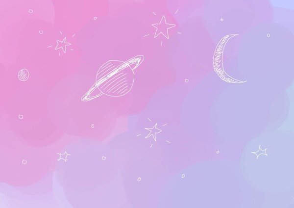 Нежный розовый космос