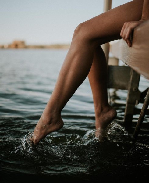 Женские ноги в воде