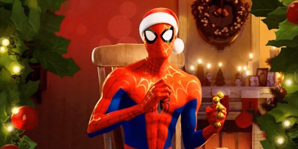 Christmas человек паук (Кристмас Марвел)