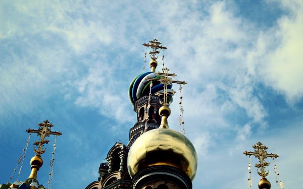 Обои купола храма Спаса на крови Петербург