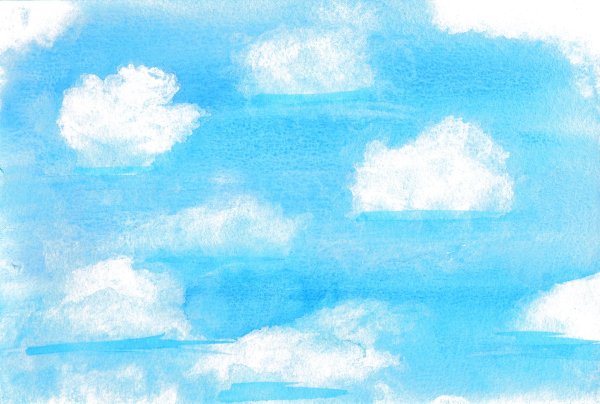 Облака акварелью