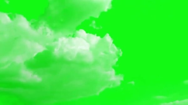 Фото облака на зелёном фоне