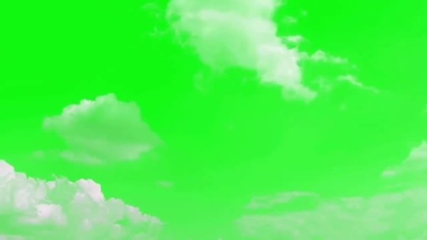 Облако на зелёном фоне гача