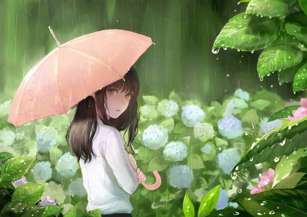 Аниме дождь