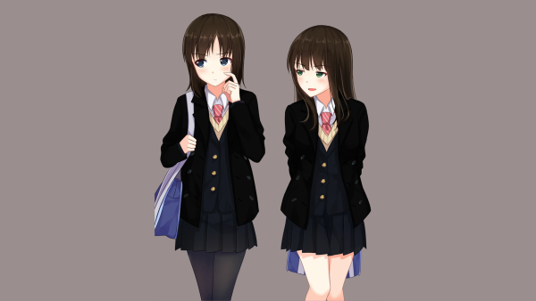 Две девочки аниме