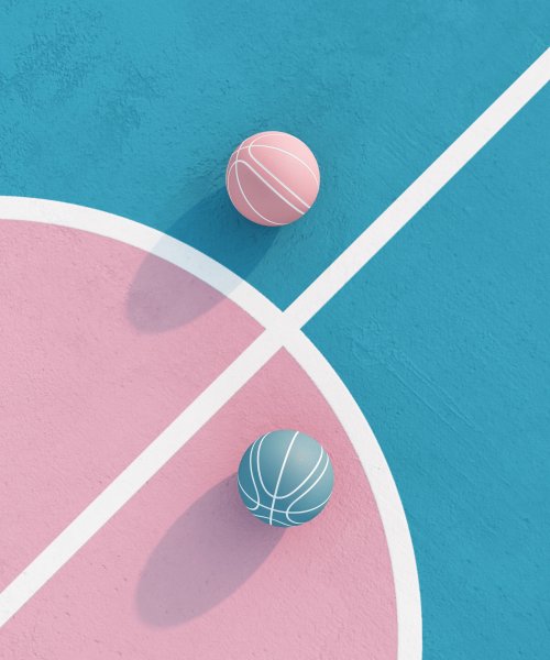 Баскетбольный мяч Минимализм
