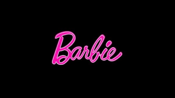 Надпись Барби на розовом фоне