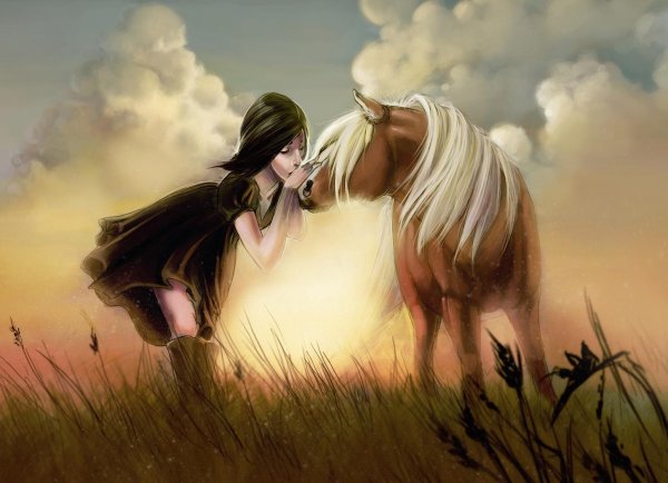 Девочка на лошади