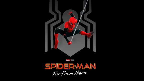Логотип человека паука вдали от дома