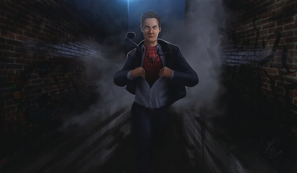 Spider man Tobey Maguire Art