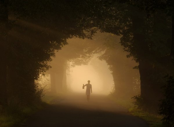Одинокий человек в тумане