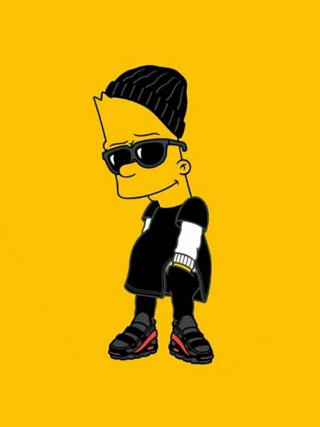 Барт симпсон в очках