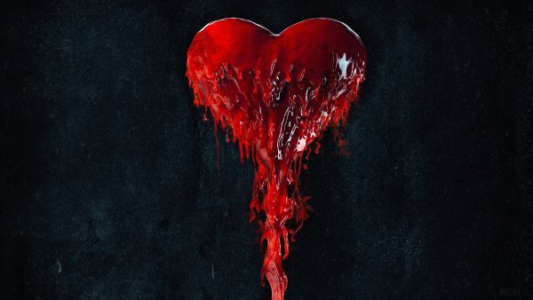 Разбитое кровавое сердце