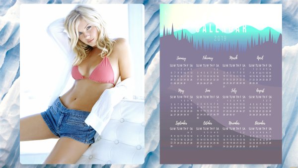 Календарь 2021 с девушками