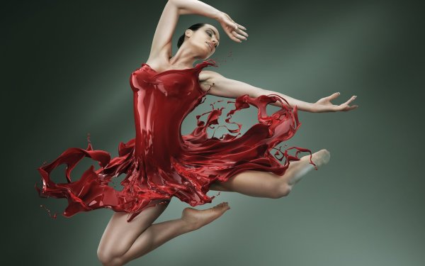 Балерина в Красном платье