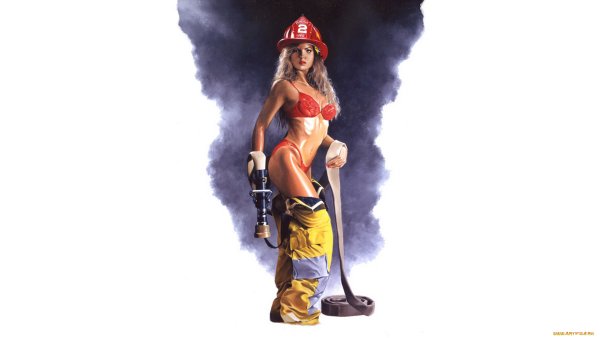 Пожарный на заставку