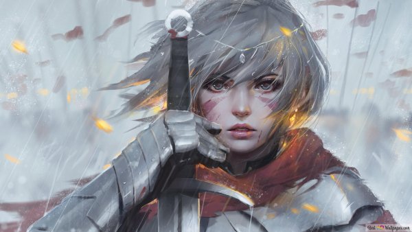 Guweiz Art девушка Ронин