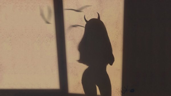 Девушка дьявол тень