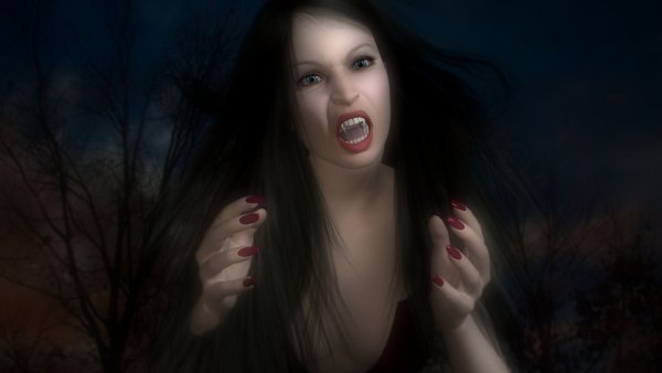 Красивый вампир
