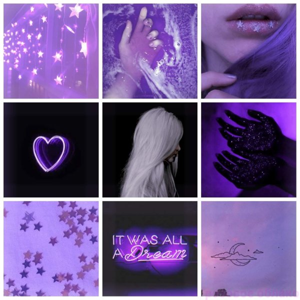 Фиолетовые обои Эстетика