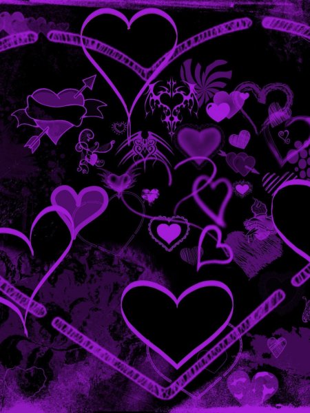 Сердце фиолетовое