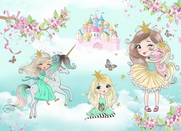 Фотообои в детскую для девочки принцессы