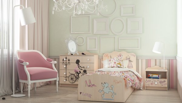 Детская мебель Париж комплект 4