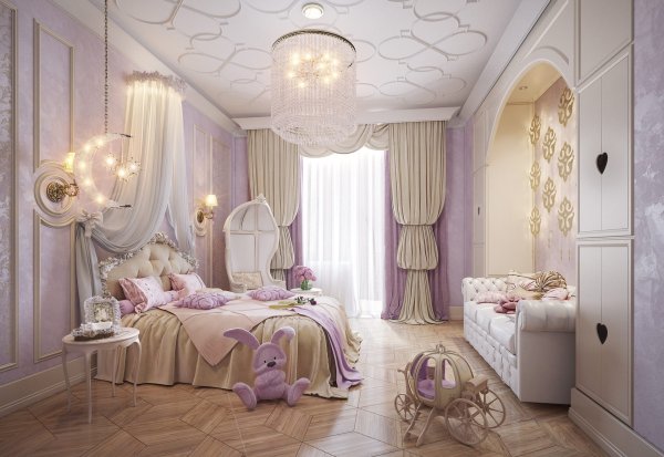 Детская комната для девочки в стиле Неоклассика