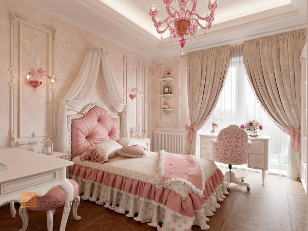 Комната для девушки в классическом стиле