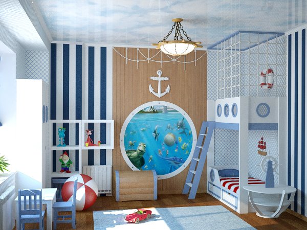 Комната в морском стиле