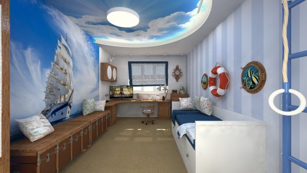 Комната в морском стиле