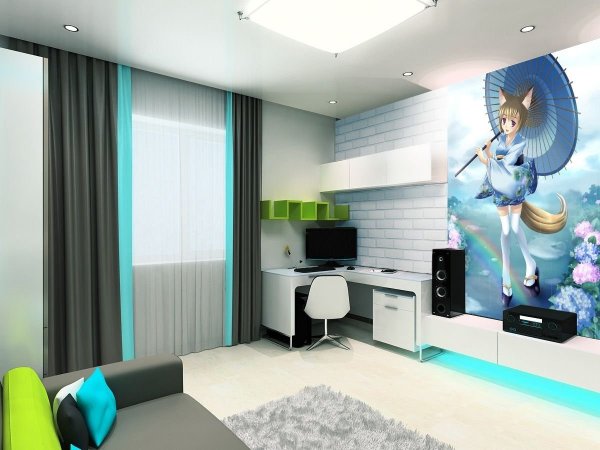 Комната для подростка в современном стиле