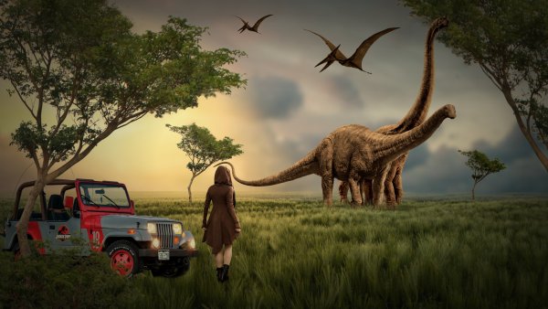 Динозавры фэнтези парк Юрского периода
