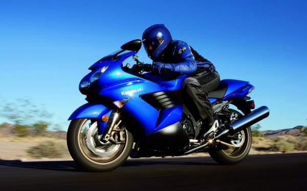 Kawasaki ZZR 1400 синий